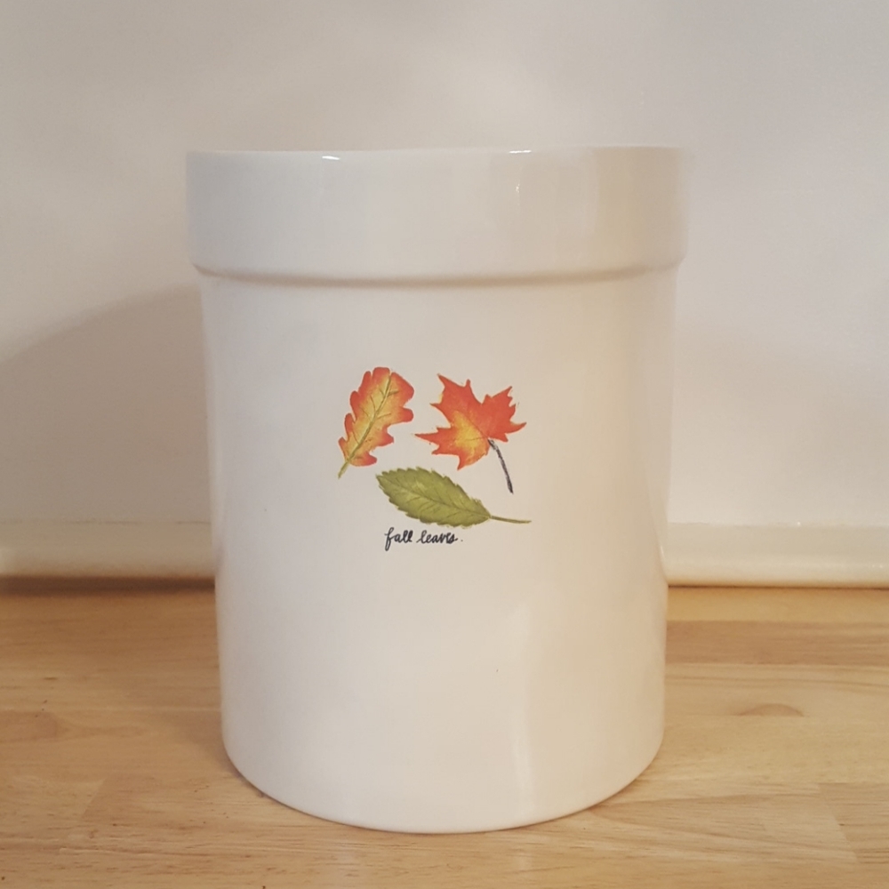 Rae Dunn fall utensil holder
